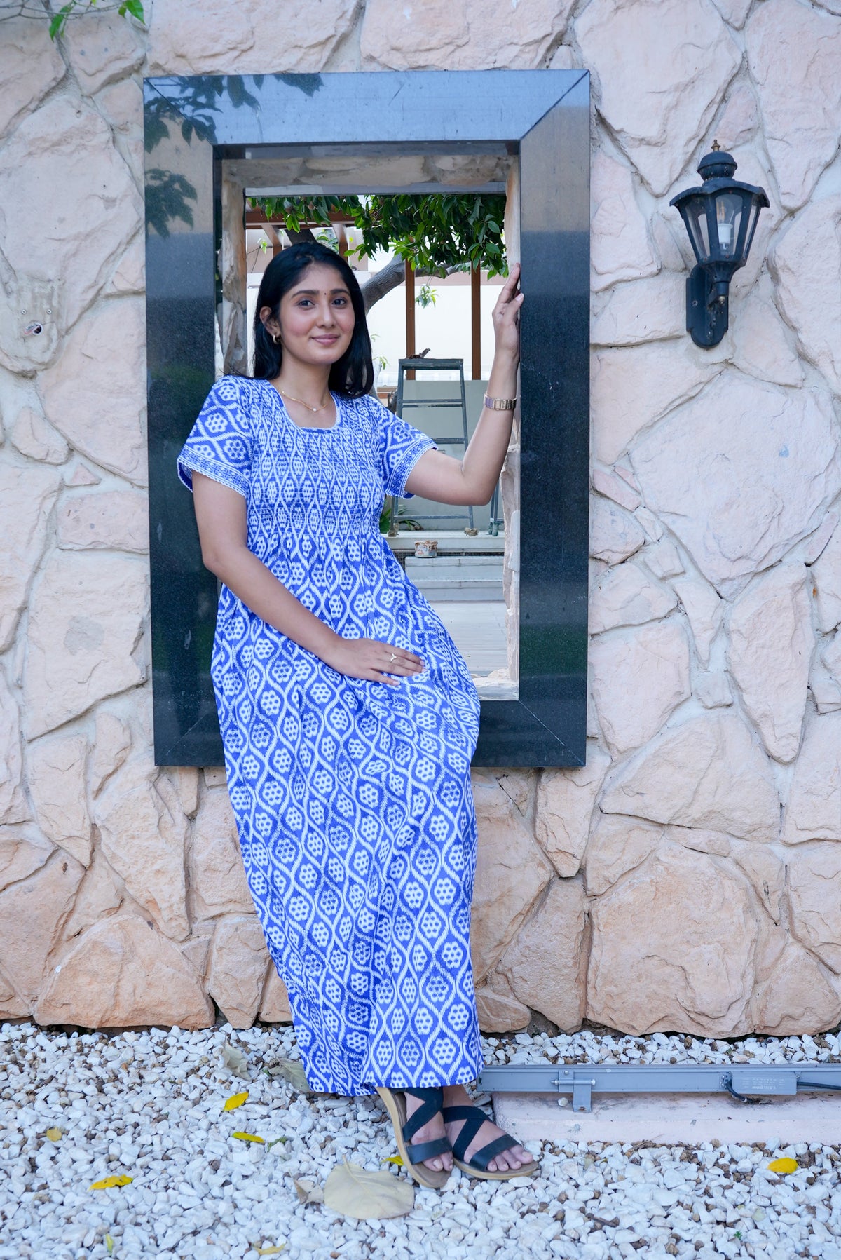 Soft Cotton Stretchable Smocking Nighties for New Arrivals | Daily Comforts & Light Weighted Elastic Nighties| Smocking Nightgown for Trendy Women's (SCT)