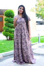 Stylish Alpine 3 Layer Frock Model Nighties| Fancy Sleeves & Neck Pattern| Side Pocket with Back Tie Rope | Perfect Nightwear Trendy Women's (AFK)