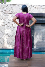 Stylish Alpine 3 Layer Frock Model Nighties| Fancy Sleeves & Neck Pattern| Side Pocket with Back Tie Rope | Perfect Nightwear Trendy Women's (AFK)