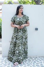 Stylish Alpine 3 Layer Frock Model Nighties| Fancy Sleeves & Neck Pattern| Side Pocket with Back Tie Rope | Perfect Nightwear Trendy Women's (AFK)