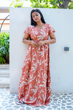 Stylish Alpine 3 Layer Frock Model Nighties| Fancy Sleeves & Neck Pattern| Side Pocket with Back Tie Rope | Perfect Nightwear Trendy Women's (AFK)