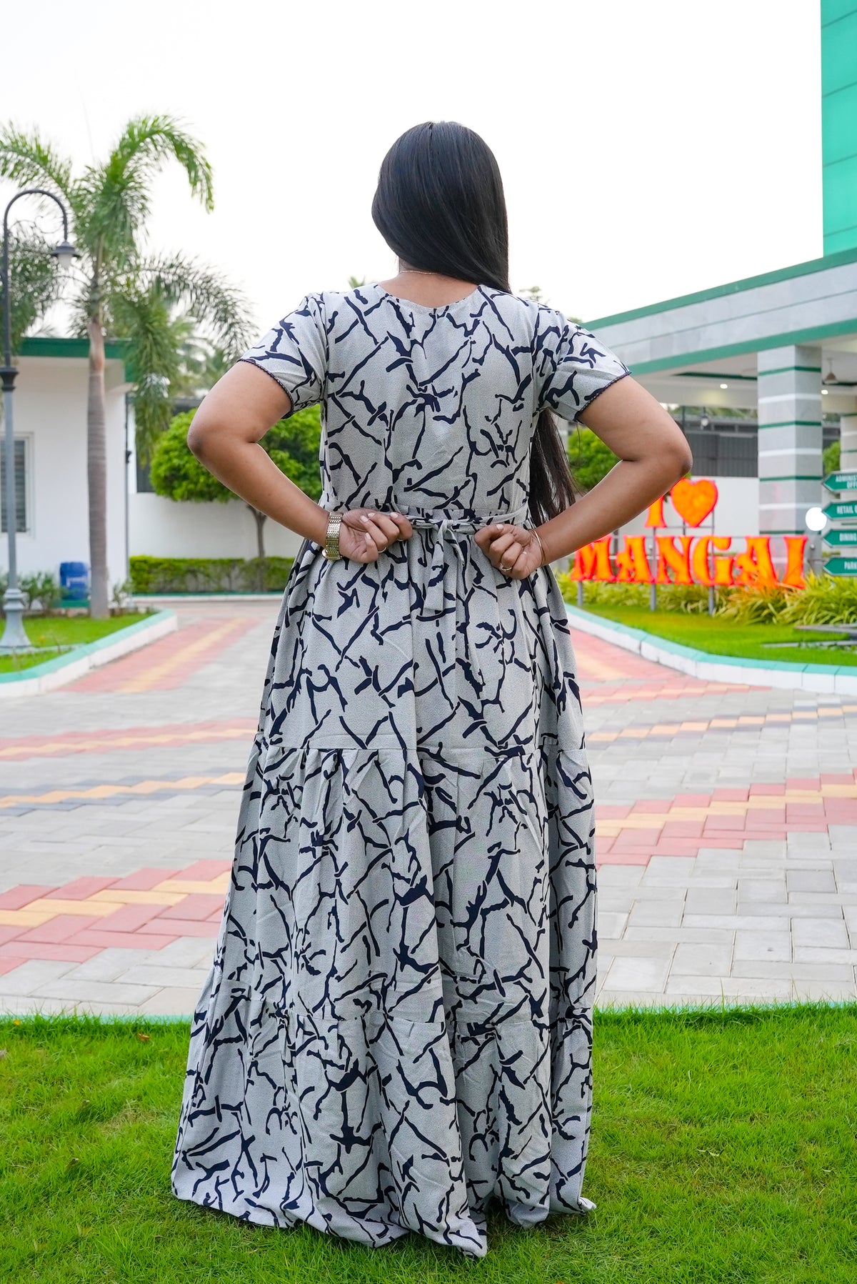 Stylish Alpine 3 Layer Frock Model Nighties| Fancy Sleeves & Neck Pattern| Side Pocket with Back Tie Rope | Perfect Nightwear Trendy Women's (AFK)