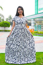 Stylish Alpine 3 Layer Frock Model Nighties| Fancy Sleeves & Neck Pattern| Side Pocket with Back Tie Rope | Perfect Nightwear Trendy Women's (AFK)