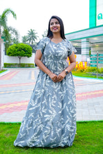 Stylish Alpine 3 Layer Frock Model Nighties| Fancy Sleeves & Neck Pattern| Side Pocket with Back Tie Rope | Perfect Nightwear Trendy Women's (AFK)