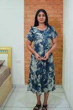 Rayon MAXI FROCK Model Nighties | Round Neck & Side Pocket | Pleated Frock MAXI Style | Trendy Collection's for Stylish Women & Teenage Girl (FRH)