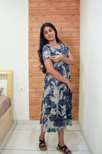 Rayon MAXI FROCK Model Nighties | Round Neck & Side Pocket | Pleated Frock MAXI Style | Trendy Collection's for Stylish Women & Teenage Girl (FRH)