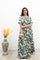 Large / Forest Green Abstract Frock
