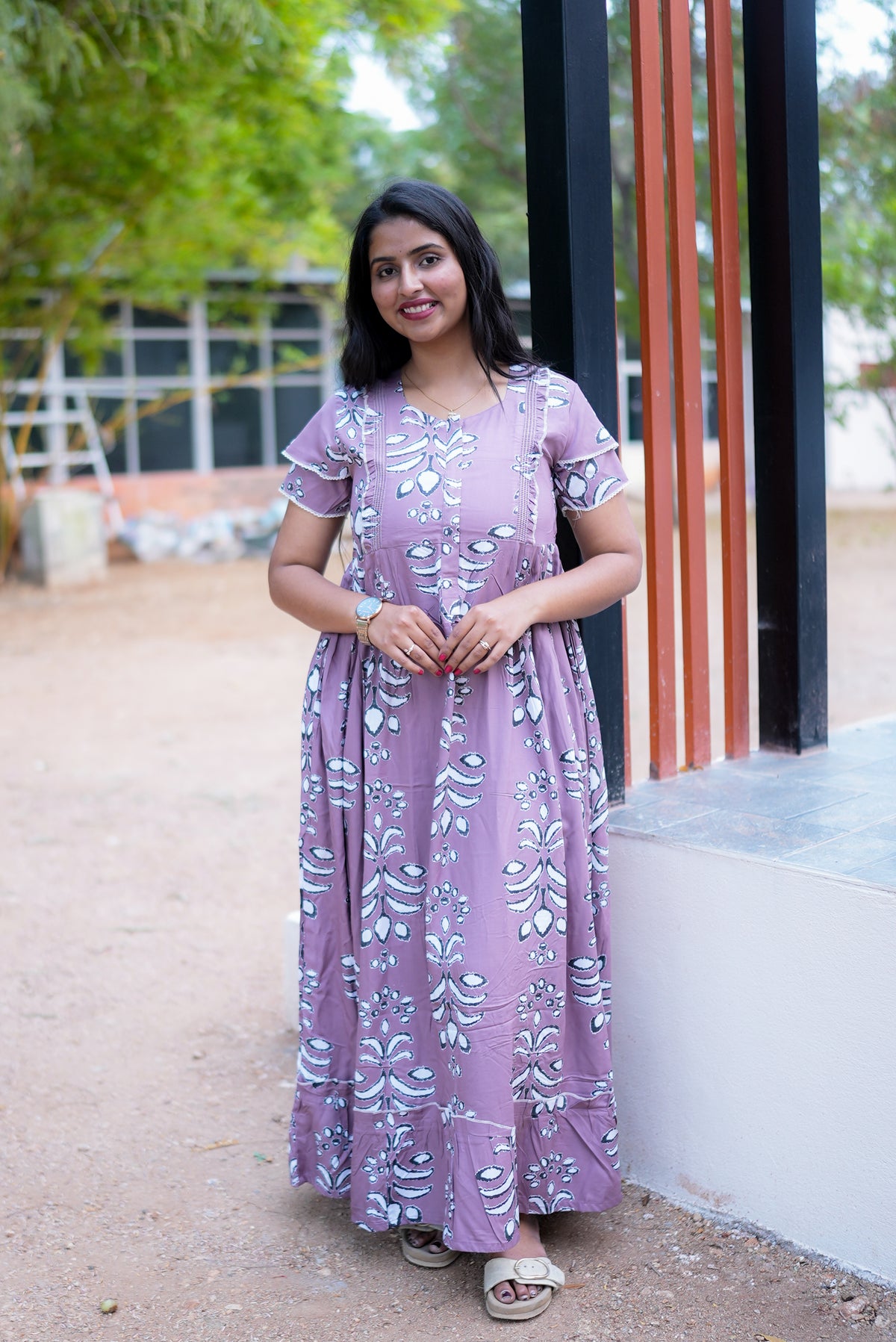 Rayon Maternity Frock Nighties