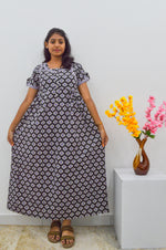 Cotton FROCK Model Casual Wear Nighties | Stylish Pleated Frock Style | Multipurpose Nighties | Pregnancy Wear | Pleated Model | Stylish Nighties for Stylish Women (MW)