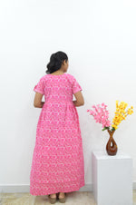 Cotton FROCK Model Casual Wear Nighties | Stylish Pleated Frock Style | Multipurpose Nighties | Pregnancy Wear | Pleated Model | Stylish Nighties for Stylish Women (PWC)