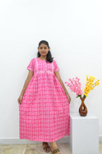 Cotton FROCK Model Casual Wear Nighties | Stylish Pleated Frock Style | Multipurpose Nighties | Pregnancy Wear | Pleated Model | Stylish Nighties for Stylish Women (PWC)