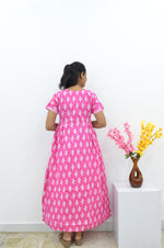 MANGAI Premium Casual Wear Cotton FROCK Model Nighties | Stylish Pleated Frock Style | Multipurpose Nighties | Casual & Pregnancy Wear | Pleated Model | Stylish Nighties for Stylish Women (PWC)