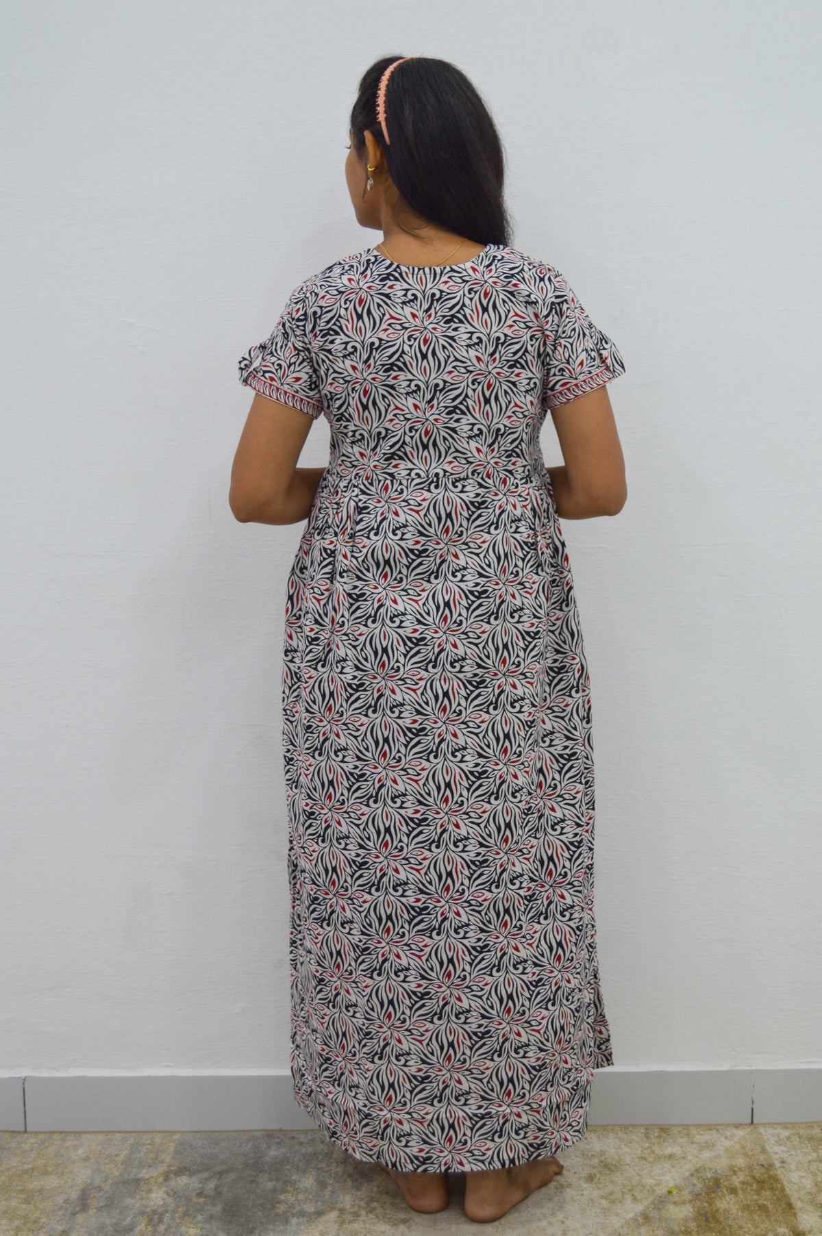 Cotton FROCK Model Casual Wear Nighties | Stylish Pleated Frock Style | Multipurpose Nighties | Pregnancy Wear | Pleated Model | Stylish Nighties for Stylish Women (MW)