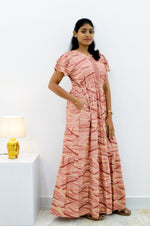 Stylish Arrivals Alpine Gathering Frock Model Night Gown's | Front Adjustable Gathering Style Rope Rope | Puff Sleeve | Trending Collection's for Stylish Women's (GFF)