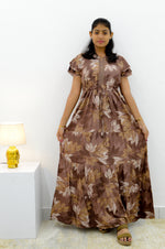 Stylish Arrivals Alpine Gathering Frock Model Night Gown's | Front Adjustable Gathering Style Rope Rope | Puff Sleeve | Trending Collection's for Stylish Women's (GFF)