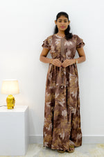 Stylish Arrivals Alpine Gathering Frock Model Night Gown's | Front Adjustable Gathering Style Rope Rope | Puff Sleeve | Trending Collection's for Stylish Women's (GFF)