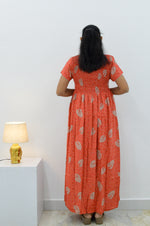 ALPINE Smocking Nighty | Beautiful Pleated Design | Side Pocket | Stylish Nighty for Trendy Women's | Your Perfect Nightwear Collection's (SAP)