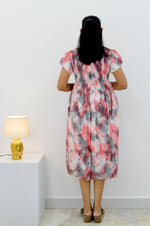 MANGAI Premium Rayon MAXI Frock Smocking Night Gown | Stretchable & Comfort Fit | Fancy Pleated Style with Side Pocket | Round Neck Nightwear for Stylish Women (SRM)