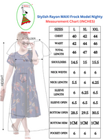 Rayon MAXI Length FROCK Model Nighties