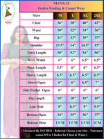 MANGAI New Festive Maternity Wear | Invisible Feeding Zipper | Side Pocket | Adjustable Back Tie Rope | Long Top Casual Wear (MFW-N)