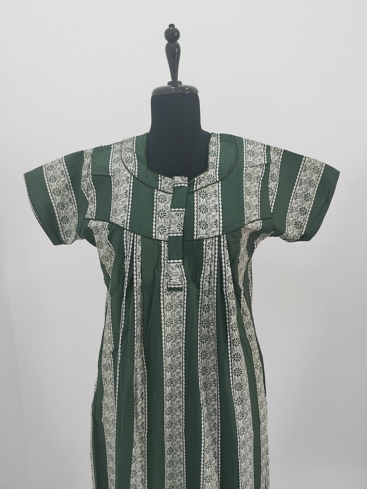 Cotton Printed Pleated Nighties Online