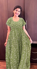 Soft Cotton Stretchable Smocking Nighties for Summer New Arrivals | Daily Comforts & Light Weighted Elastic Nighties | Pleated Style | Casual Daily wear Nightwear for Trendy Women's (SMC)