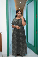 MANGAI Daily Wear Casual Comfort Fit Cotton Printed Nighties | Zipless Closed Model |Summer Arrival's for Trendy Women's (VNM)
