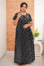 MANGAI Daily Wear Casual Comfort Fit Cotton Printed Nighties | Zipless Closed Model |Summer Arrival's for Trendy Women's (VNM)