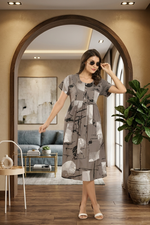 Rayon MAXI FROCK Model Nighties | Round Neck & Side Pocket | Pleated Frock MAXI Style | Trendy Collection's for Stylish Women & Teenage Girl (FRH)