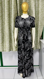 Stylish Arrivals Rayon Gathering Frock Model Night Gown's | Front Adjustable Gathering Style Rope Rope | Puff Sleeve | Trending Collection's for Stylish Women's (FKG)