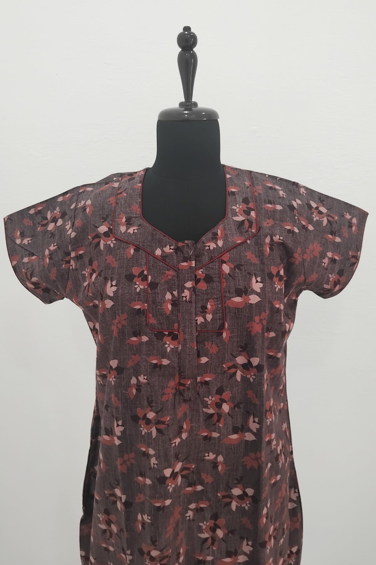 MANGAI New Regular Fit Cotton Printed Nighties - All Over Printed Stylish Nightwear for Stylish Women | Side Cut Pocket | Beautiful Nighties for Stylish Women's | Colorful Printed Cotton Nighties (MPL)