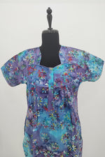 MANGAI New Regular Fit Cotton Nighties - Colorful Pathetic Printed Stylish Nightwear for Stylish Women | Side Cut Pocket | Beautiful Nighties for Stylish Women's | Colorful Printed Cotton Nighties (MPL)