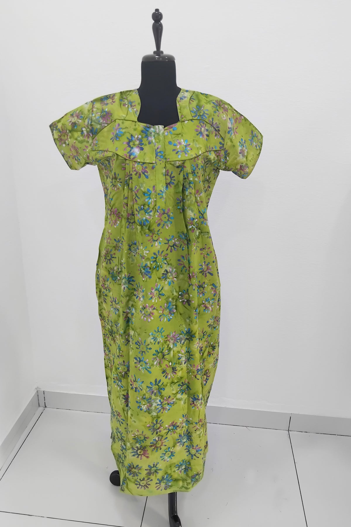 MANGAI New Regular Fit Cotton Nighties - Colorful Pathetic Printed Stylish Nightwear for Stylish Women | Side Cut Pocket | Beautiful Nighties for Stylish Women's | Colorful Printed Cotton Nighties (MPL)