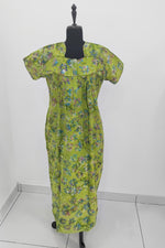 MANGAI New Regular Fit Cotton Nighties - Colorful Pathetic Printed Stylish Nightwear for Stylish Women | Side Cut Pocket | Beautiful Nighties for Stylish Women's | Colorful Printed Cotton Nighties (MPL)
