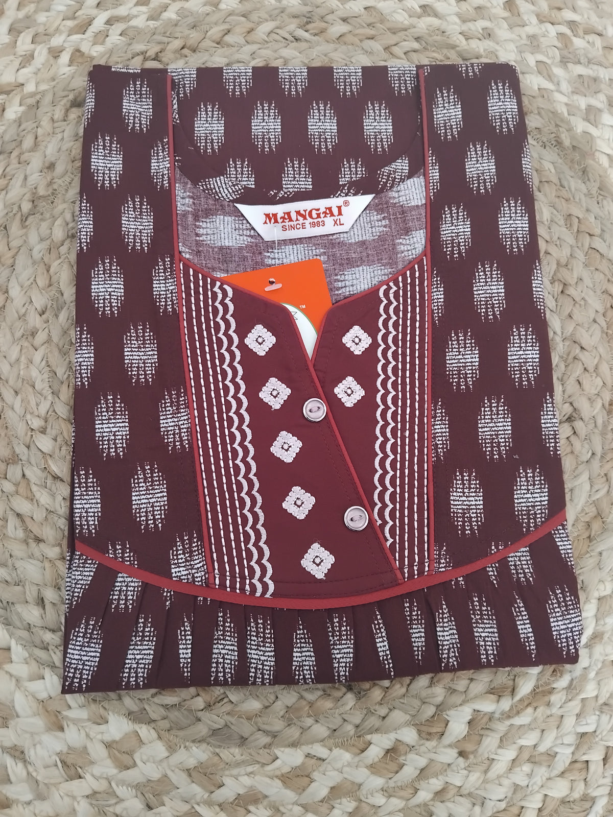 MANGAI Daily Wear Casual Comfort Fit Cotton Printed Nighties | Zipless Closed Model |Summer Arrival's for Trendy Women's (PPL COMBO)