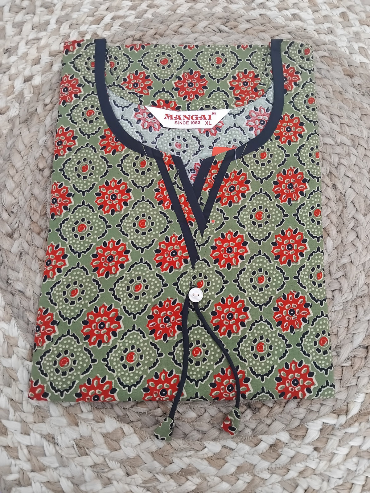 MANGAI Daily Wear Casual Comfort Fit Cotton Printed Nighties | Zipless Closed Model |Summer Arrival's for Trendy Women's (PPL COMBO)