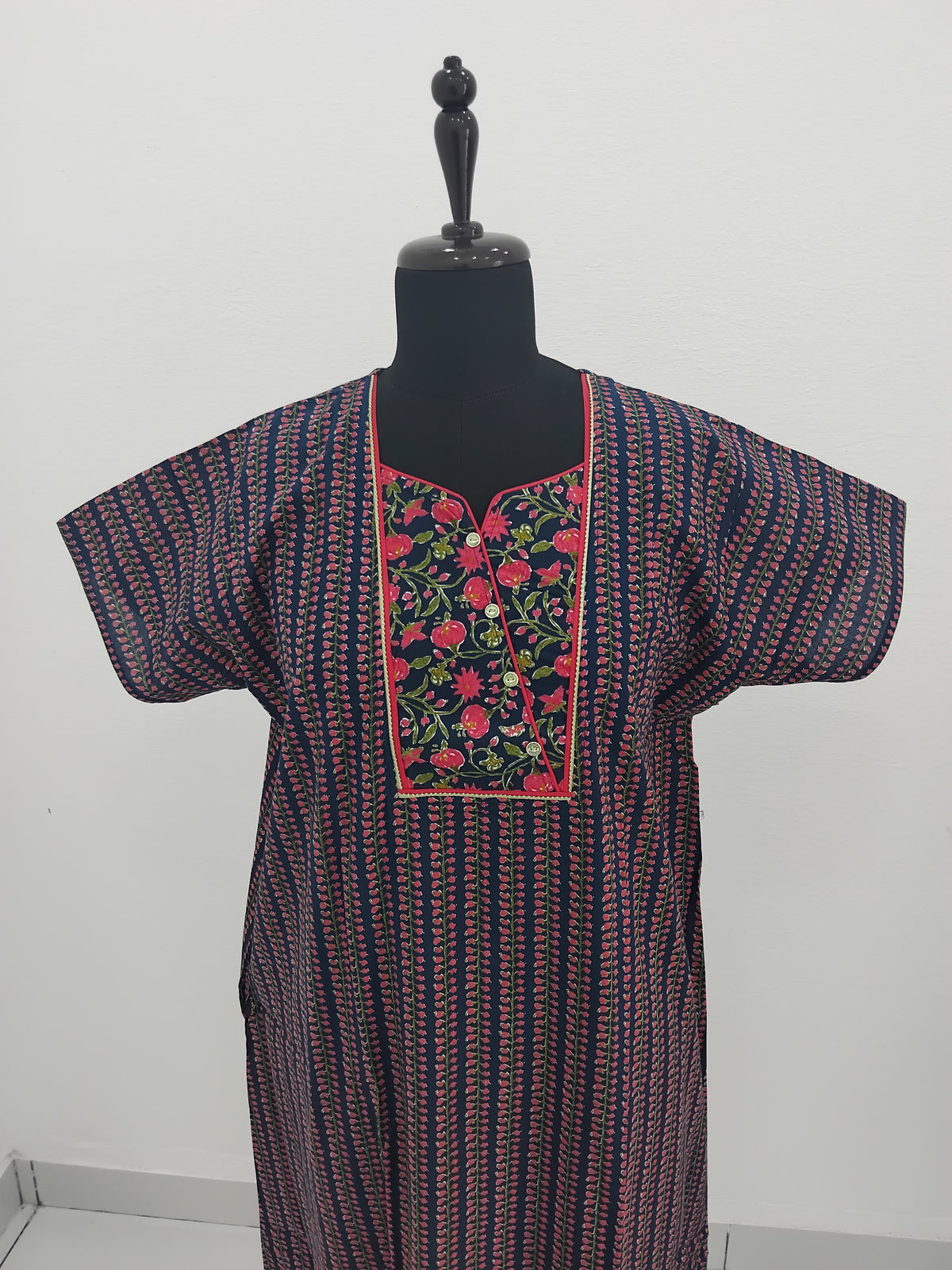 MANGAI Daily Wear Casual Comfort Fit Cotton Printed Nighties | Zipless Closed Model |Summer Arrival's for Trendy Women's (PPL COMBO)