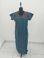 MANGAI Daily Wear Casual Comfort Fit Cotton Printed Nighties | Zipless Closed Model |Summer Arrival's for Trendy Women's (PPL COMBO)