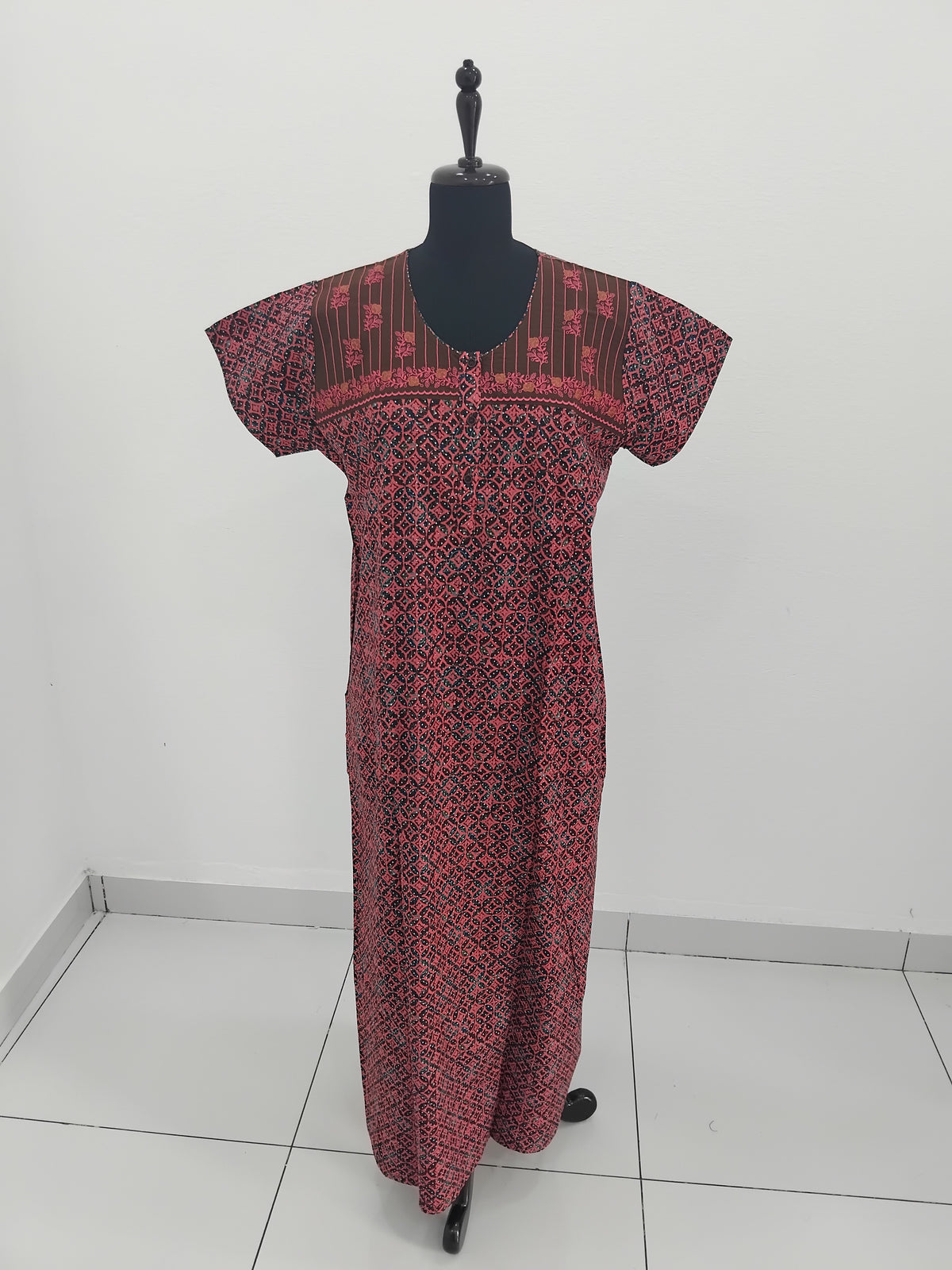 MANGAI Daily Wear Casual Comfort Fit Cotton Printed Nighties | Zipless Closed Model |Summer Arrival's for Trendy Women's (PPL COMBO)