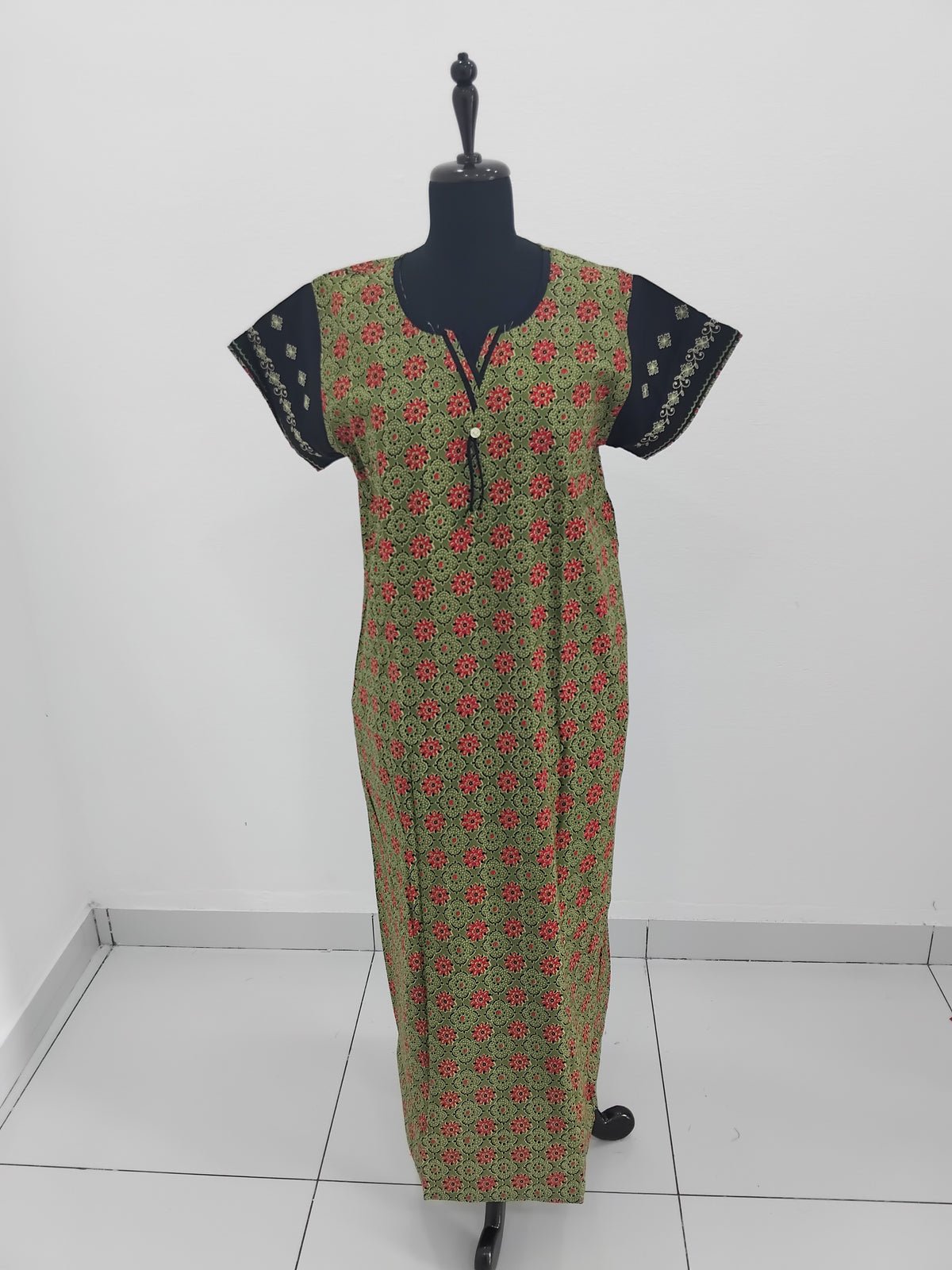 MANGAI Daily Wear Casual Comfort Fit Cotton Printed Nighties | Zipless Closed Model |Summer Arrival's for Trendy Women's (PPL COMBO)