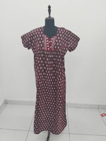 MANGAI Daily Wear Casual Comfort Fit Cotton Printed Nighties | Zipless Closed Model |Summer Arrival's for Trendy Women's (PPL COMBO)