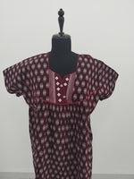 MANGAI Daily Wear Casual Comfort Fit Cotton Printed Nighties | Zipless Closed Model |Summer Arrival's for Trendy Women's (PPL COMBO)