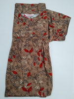 MANGAI Premium Cotton Printed Pleated Model Half Sleeve 4XL Size Nighties - Fancy Neck | With Side Pocket |Shrinkage Free Nighties | Trendy Collection's for Stylish Women's (4PZ)