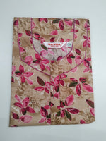 MANGAI Premium Cotton 60Inch Nighties - Fancy Neck | With Side Pocket | Shrinkage Free Nighties | Stylish Collection's for Trendy Women's - (60IN-FFN)