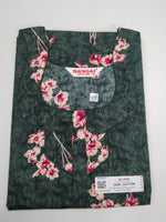 MANGAI Premium Cotton 60Inch Nighties - Fancy Neck | With Side Pocket | Shrinkage Free Nighties | Stylish Collection's for Trendy Women's - (60IN-FFN)