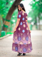 Stylish Arrivals Rayon Gathering Frock Model Night Gown's | Front Adjustable Gathering Style Rope Rope | Puff Sleeve | Trending Collection's for Stylish Women's (FKG)