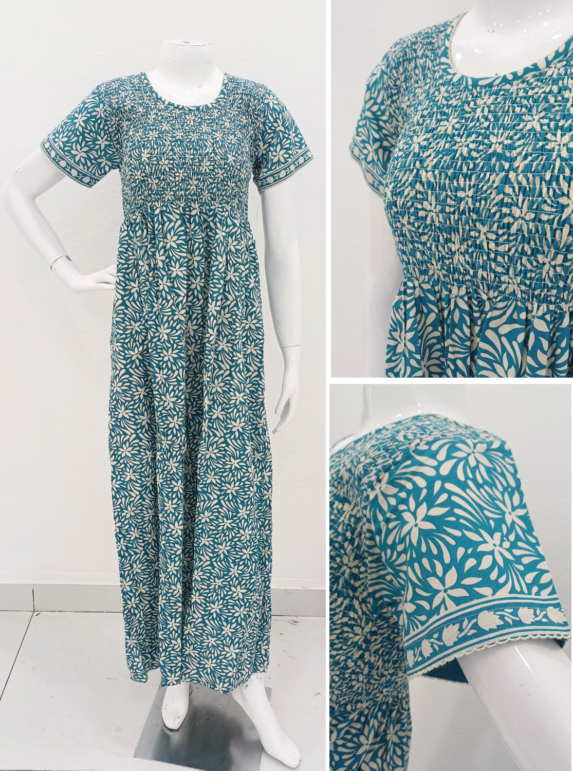 Cotton Printed Smokey Nighties Online