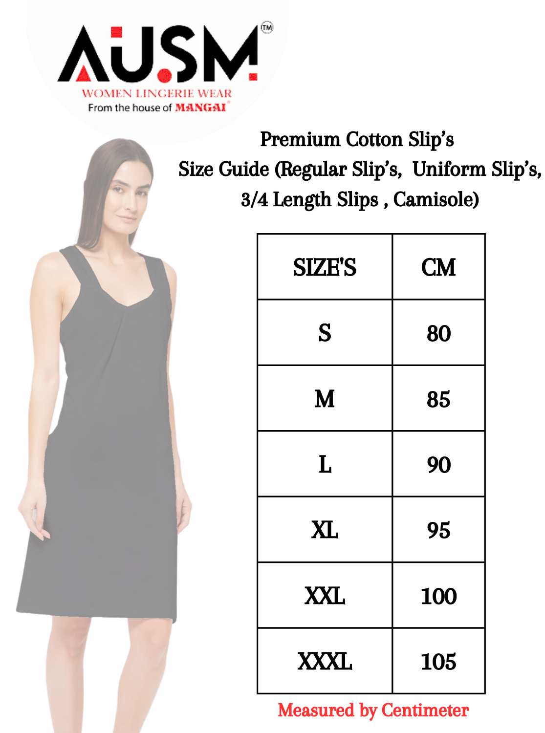 AUSM Premium Branded Soft Cotton Uniform Slip | Breathable Soft Cotton | Superior Quality | Comfort Style Uniform Slips (U-SLIP)