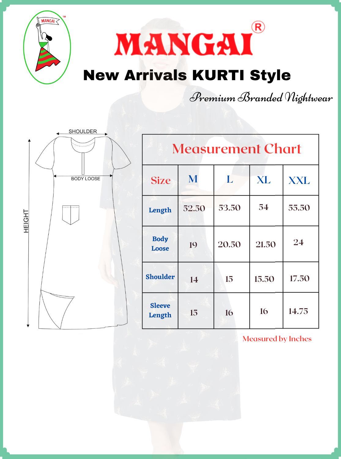 StylishMANGAI Alpine KURTI Style | Beautiful Stylish KURTI Model | Side Pocket | 3/4 Sleeve | Perfect Nightwear Collection's for Trendy Women's