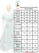 Fresh Arrivals MANGAI Alpine FULL FROCK Model Nighties | Beautiful Stylish Frock Style | Stylish Fancy Sleeves | Side Pocket | Perfect Nightwear Trendy Women's (FRK)